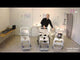 Siège de douche léger / Chaise percée à roulettes
